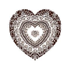 Heart-shaped digital artwork