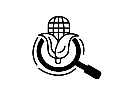 corn search art logo icon symbol design template illustration inspiration