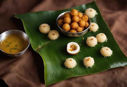 Kerala South food/nibbles oil Vshu wali/Deepawali sweet snack popular banana leaf crunchy traditional made time India Eid coconut Achappam deep Home Onam fried tea Ramzan Indian