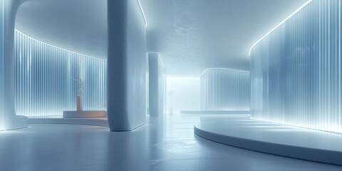 Advanced background High-end venue space 3D rendering