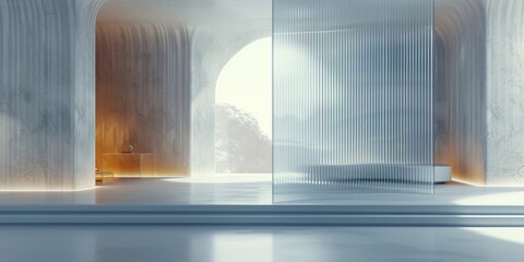 Advanced background High-end venue space 3D rendering