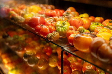 Colourful tomato display