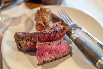 Steak on a plate