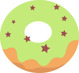 Donut with illustration