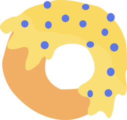 Donut with illustration