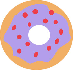 Donut with illustration