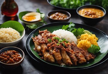 food Peninsula Nasi Traditional Malaysian Complete Dagang Malaysian coast east