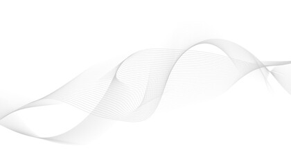 Elegant abstract line art on white background. Vector Illustration of the gray pattern of lines abstract background. 