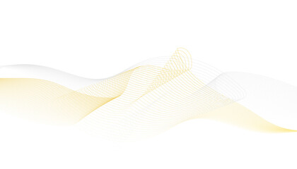 Elegant abstract line art on white background. Vector Illustration of the gray and orange pattern of lines abstract background. 