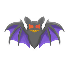 Obraz premium Halloween bat watercolor illustration