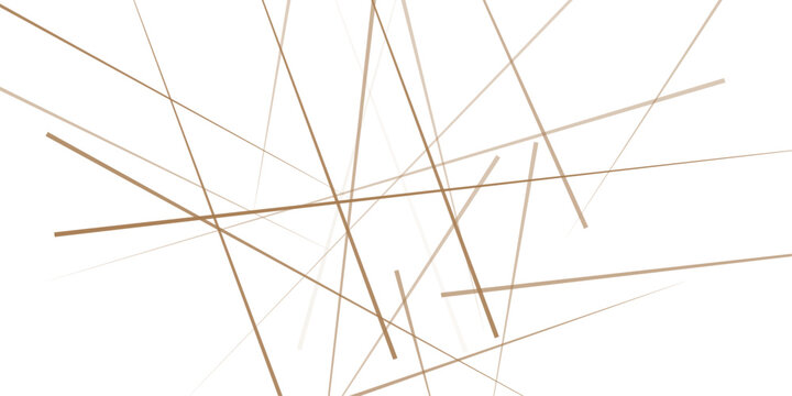 Chaotic abstract lines abstract geometric pattern background. Vector brown diagonal crossed lines for modern contemporary art backdrop white design template