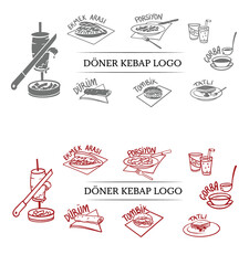 food  döner kebap  illustration