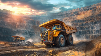 Heavy Equipment, Dump Truck, Mining, Earth Movers, Excavator