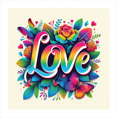 Obraz premium love flower