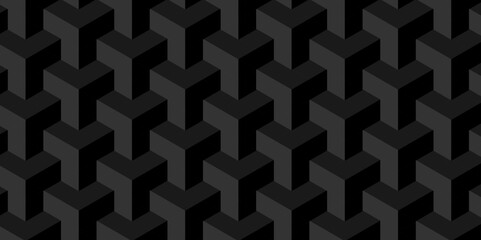 	
Abstract cubes geometric tile and mosaic wall or grid backdrop hexagon technology wallpaper background. Black and gray geometric block cube structure backdrop grid triangle texture vintage design.