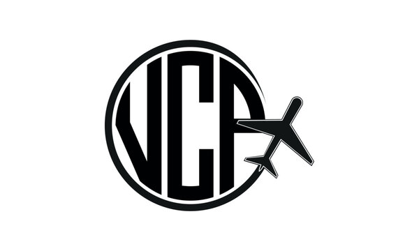 VCP three initial letter circle tour & travel agency logo design vector template. hajj Umrah agency, abstract, wordmark, business, monogram, minimalist, brand, company, flat, tourism agency, tourist