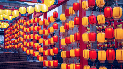 Chinese style festive retro lanterns