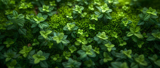 A Group of Green Plants With Leaves