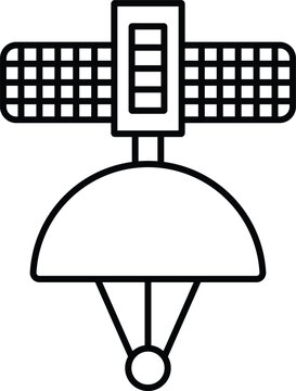 Rounded filled Editable stroke Satalight Station Icon
