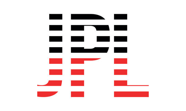 JPL three initial letter iconic line negative space minimal logo design vector template. monogram, abstract, wordmark, business, typography, minimalist, brand, company, flat, modern, unique, simple