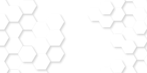 White Hexagonal Background. Luxury White Pattern. Vector Illustration. 3D Futuristic abstract honeycomb mosaic white background. geometric mesh cell texture. modern futuristic wallpaper.