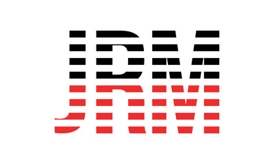 JRM three initial letter iconic line negative space minimal logo design vector template. monogram, abstract, wordmark, business, typography, minimalist, brand, company, flat, modern, unique, simple