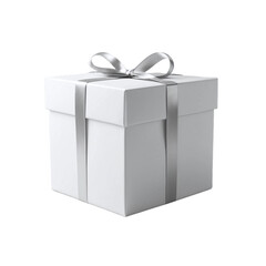 Gift box present isolated transparent background