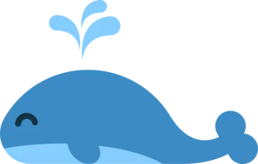 Foto auf Acrylglas Wal vector of a cute whale