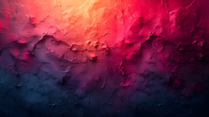 Abstract Painting With Red and Blue Colors - obrazy, fototapety, plakaty