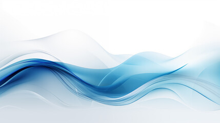 Naklejka premium Blue Wave Abstract: Vector Illustration of Liquid Motion and Light in Oceanic Art
