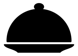 serving tray icon vector. Symbol