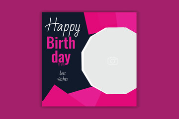 birthday social media birthday invitation card 