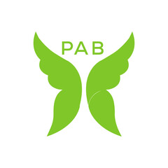PAB Letter logo design template vector. PAB Business abstract connection vector logo. PAB icon circle logotype.
