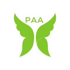 Fototapeta premium PAA Letter logo design template vector. PAA Business abstract connection vector logo. PAA icon circle logotype. 