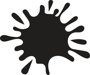 Water drops, black sea ocean waves stencil. Liquid elements, cry droplet icons vector set. Ink, sauce, river isolated splashes