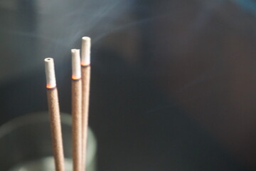 incense sticks in a temple