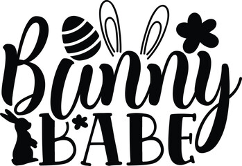 Obraz premium Easter Bunny Rabbit svg design Face Funny Easter Day Women Girls