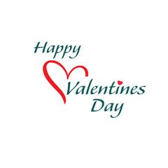 Happy Valentine's Day on 14 February. Valentine's Day vector illustration, poster, flyer, social media post, icon, sign/symbol, or logo.