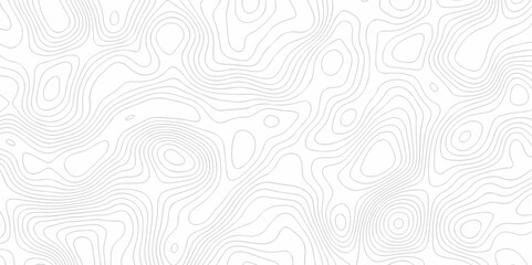 Fototapeta premium Abstract pattern with lines Topographic contour lines vector map seamless pattern. Geographic mountain relief. Abstract lines background. Contour maps. Vector illustration, Topo contour map.