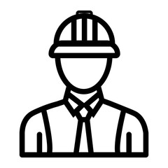 construction icon. Worker, Engineer vector icon