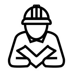 construction icon. icon of an architect