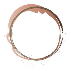 Golden geometric frames. Hand drawn golden borders. Card template with golden shiny gold glitter design element for greeting card design.