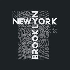 New york brooklyn stylish t-shirt and apparel abstract design. Vector print, typography, poster