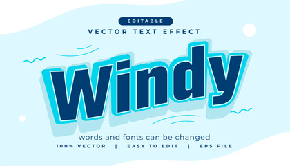 stylish windy title editable text effect style - obrazy, fototapety, plakaty