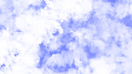 Beautiful, blue sky with big cloud.