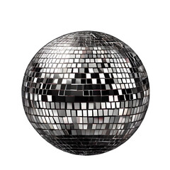 Disco ball isolated on  transparent background