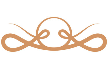 ornaments vintage simple golden lines for decoration Baroque Element