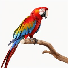 Fototapeta premium Photo of macaw isolated on white background