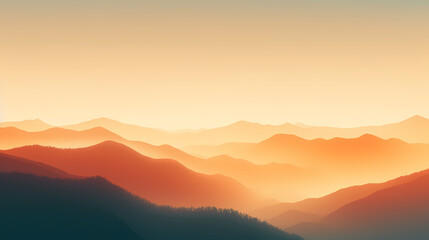 Fototapeta premium Stunning mountains, panoramic peaks PPT background