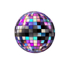Obraz premium Disco ball isolated on Transparent background 